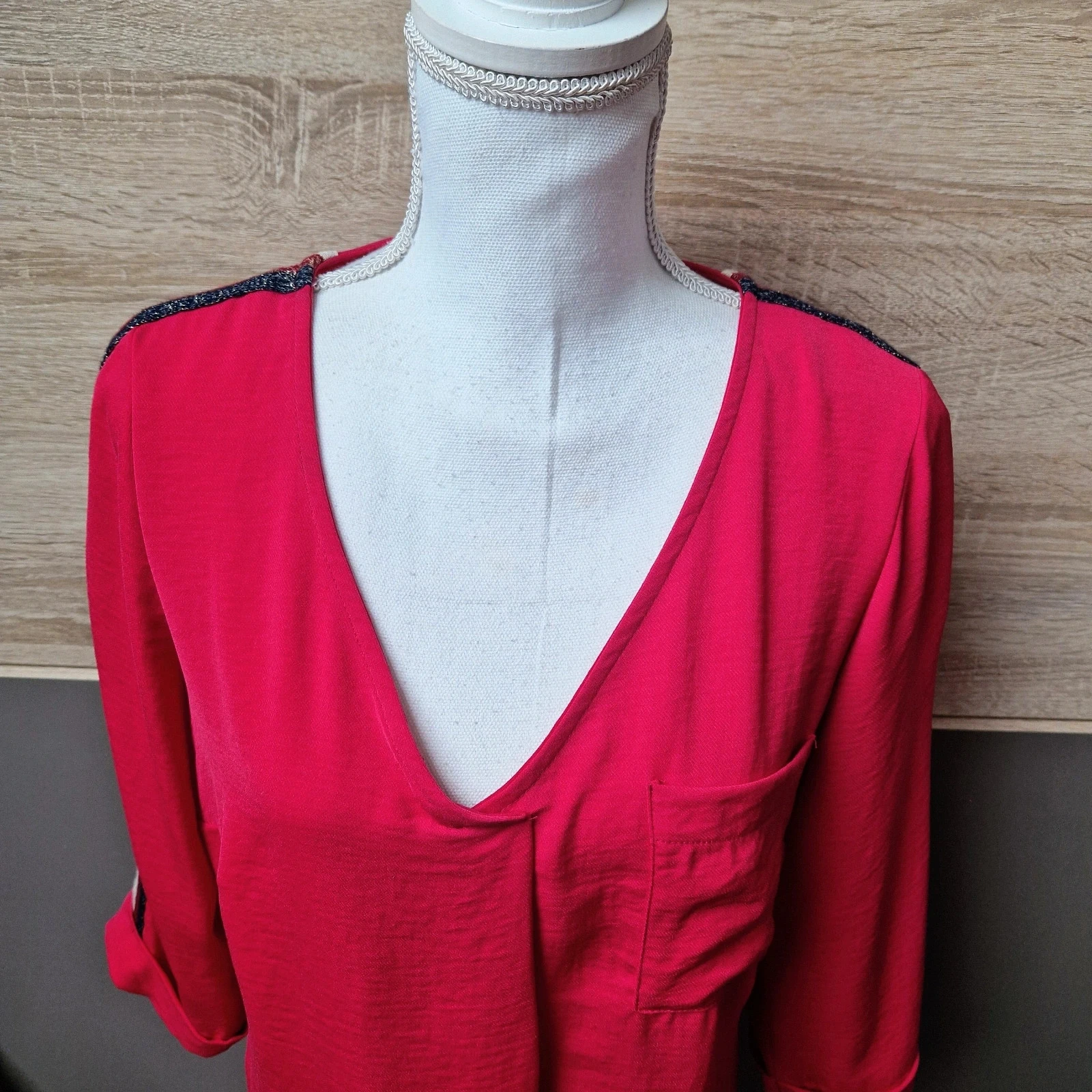 3/4 sleeve blouse – photo 2